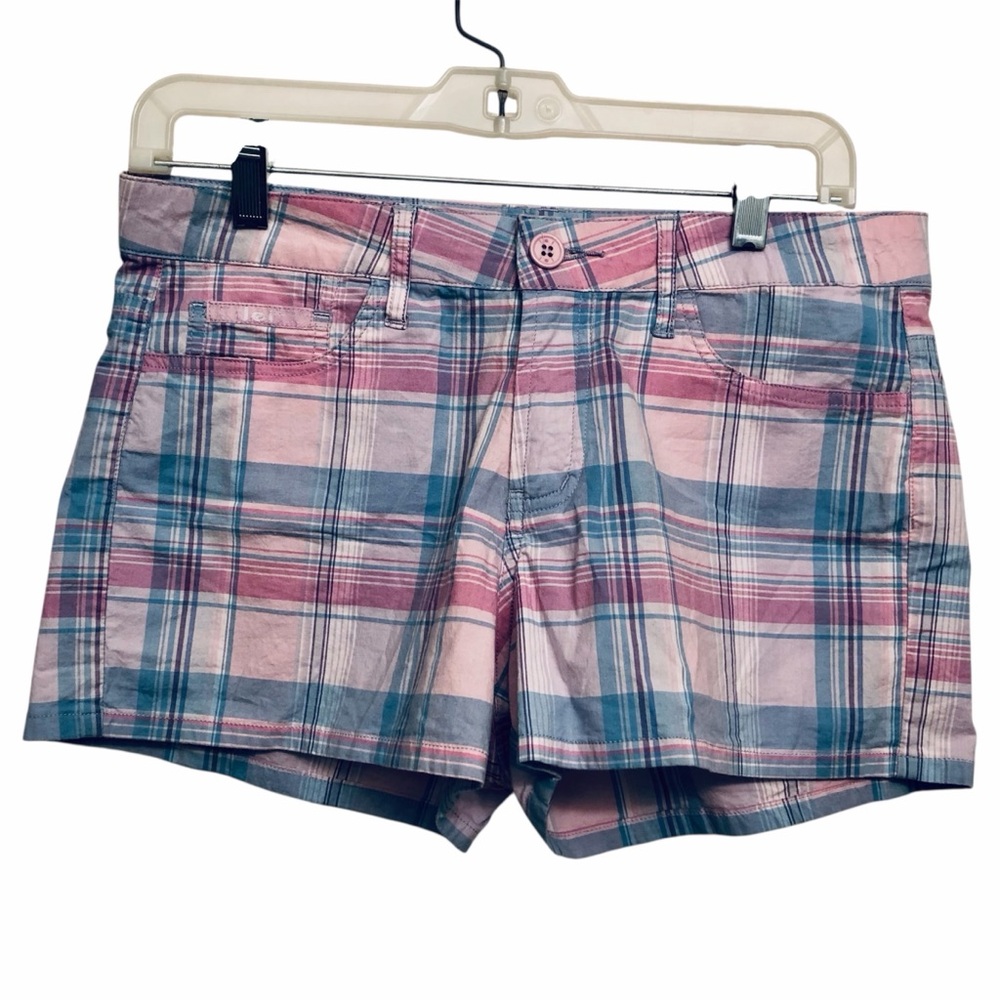 Y2K LEI Stretch Shorts Blue/Purple/Pink Size 9 —#005 - Picture 2 of 13